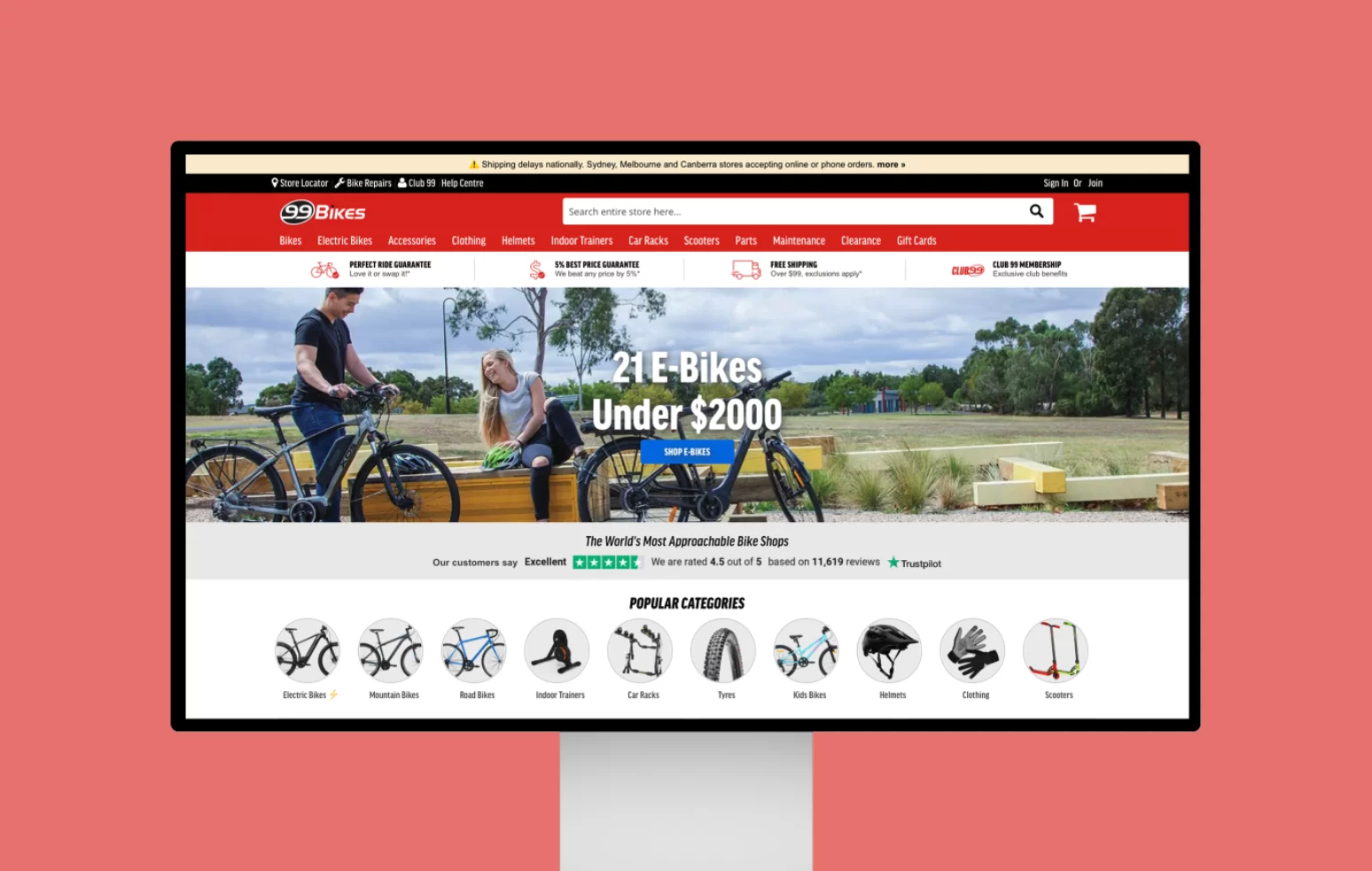 Redesigning and revitalising 99Bikes online presence.